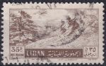 Obrázek k výrobku 46385 - 1955, Libanon, 0532, Letecká poštovní známka: Krajinky - Lyžař ⊙