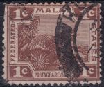 Obrázek k výrobku 46509 - 1909, Malajsko, 41, Výplatní známka: Tygr ⊙