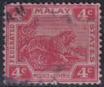 Obrázek k výrobku 46513 - 1919, Malajsko, 47, Výplatní známka: Tygr ⊙