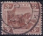 Obrázek k výrobku 46517 - 1926, Malajsko, 53, Výplatní známka: Tygr ⊙