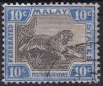 Obrázek k výrobku 46521 - 1922, Malajsko, 59, Výplatní známka: Tygr ⊙