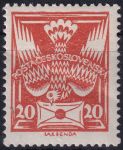 Obrázek k výrobku 46559 - 1921, ČSR I, 0148IIAVV, Výplatní známka: Holubice ✶ o H