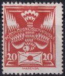 Obrázek k výrobku 46563 - 1921, ČSR I, 0148IIAVV, Výplatní známka: Holubice ✶