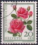 Obrázek k výrobku 46611 - 1972, Švýcarsko, 0986, „Pro Juventute“: Růže - Rosa Papa Meilland ⊙