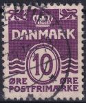 Obrázek k výrobku 46670 - 1938, Dánsko, 244y, Výplatní známka: Vlnky ⊙ 