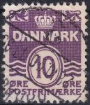 Obrázek k výrobku 46672 - 1938, Dánsko, 246xAaTI, Výplatní známka: Vlnky ⊙ 