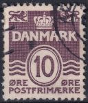 Obrázek k výrobku 46673 - 1938, Dánsko, 246xAbjnII, Výplatní známka: Vlnky ⊙ 