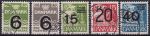 Obrázek k výrobku 46682 - 1938, Dánsko, 0244/246x, Výplatní známky: Vlnky ⊙