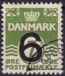 Obrázek k výrobku 46685 - 1940, Dánsko, 0253/257, Výplatní známky: Vlnky, karavela ⊙