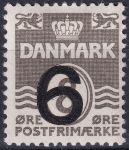 Obrázek k výrobku 46686 - 1940, Dánsko, 253, Výplatní známka: Vlnky ✶
