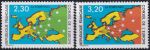 Obrázek k výrobku 46736 - 1989, Francie, SL045/046, Služební známky pro Evropskou radu: 40 let Evropské rady ✶✶