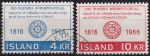 Obrázek k výrobku 46905 - 1966, Island, 0400/0403, Výplatní známky: Krajinky ⊙