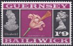Obrázek k výrobku 46967 - 1969, Guernsey, 0013, Výplatní známka: Pohledy a znaky - Guernseyská lilie, Jindřich V. ✶✶