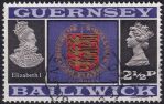 Obrázek k výrobku 46989 - 1969, Guernsey, 0014, Výplatní známka: Pohledy a znaky - Znak Guernsey, Alžběta I. ✶✶