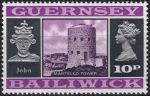 Obrázek k výrobku 46991 - 1969, Guernsey, 0011, Výplatní známka: Pohledy a znaky - Znak ostrova Sark, král Jan✶✶