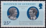 Obrázek k výrobku 47011 - 1972, Guernsey, 0071, Vánoce: Stříbrná svatba panovnického páru - Anděl ✶✶ 