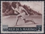 Obrázek k výrobku 47074 - 1950, San Marino, 0439A, Letecká známka: 75 let Světové poštovní unie (UPU) (II) ✶✶