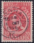Obrázek k výrobku 47130 - 1945, Dánsko, 0286, 75. výročí narození krále Kristiána X. ⊙