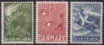 Obrázek k výrobku 47142 - 1945, Dánsko, 0286/0288, 75. výročí narození krále Kristiána X. ✶✶