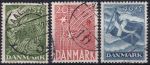 Obrázek k výrobku 47143 - 1946, Dánsko, 0289/291x, Výplatní známky: Malý říšský znak ⊙