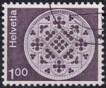 Obrázek k výrobku 47204 - 1974, Švýcarsko, 1035v, Výplatní známka: Architektura a umělecká řemesla (II) - Rozeta, katedrála v Lausanne ⊙