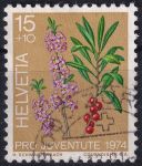 Obrázek k výrobku 47211 - 1973, Švýcarsko, 1014, „Pro Juventute“: Lesní plody - Prunus sp. ⊙