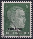 Obrázek k výrobku 47811 - 1941, Obsazená území Německem 1939-45 (Ukrajina), 04, Výplatní známka: Adolf Hitler ⊙