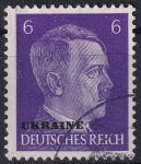 Obrázek k výrobku 47812 - 1941, Obsazená území Německem 1939-45 (Ukrajina), 04, Výplatní známka: Adolf Hitler ⊙
