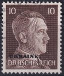 Obrázek k výrobku 47815 - 1941, Obsazená území Německem 1939-45 (Ukrajina), 06, Výplatní známka: Adolf Hitler ⊙