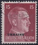 Obrázek k výrobku 47818 - 1941, Obsazená území Německem 1939-45 (Ukrajina), 08, Výplatní známka: Adolf Hitler ⊙