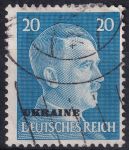 Obrázek k výrobku 47820 - 1941, Obsazená území Německem 1939-45 (Ukrajina), 09, Výplatní známka: Adolf Hitler ⊙