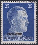 Obrázek k výrobku 47822 - 1941, Obsazená území Německem 1939-45 (Ukrajina), 12, Výplatní známka: Adolf Hitler ⊙