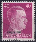 Obrázek k výrobku 47825 - 1941, Obsazená území Německem 1939-45 (Ukrajina), 14, Výplatní známka: Adolf Hitler ⊙