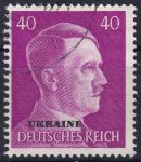 Obrázek k výrobku 47826 - 1941, Obsazená území Německem 1939-45 (Ukrajina), 15, Výplatní známka: Adolf Hitler ⊙