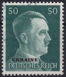 Obrázek k výrobku 47827 - 1941, Obsazená území Německem 1939-45 (Ukrajina), 15, Výplatní známka: Adolf Hitler ⊙