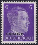 Obrázek k výrobku 47839 - 1941, Obsazená území Německem 1939-45 (Ukrajina), 04, Výplatní známky: Adolf Hitler ✶