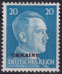 Obrázek k výrobku 47845 - 1941, Obsazená území Německem 1939-45 (Ukrajina), 10, Výplatní známky: Adolf Hitler ✶