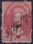 Obrázek k výrobku 47960 - 1878, Tasmánie, 30, Výplatní známka: Královna Viktorie doleva v perlovém oválu ⊙
