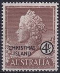 Obrázek k výrobku 47962 - 1958, Vánoční ostrov, 0001, Výplatní známka: Královna Alžběta II. ✶✶