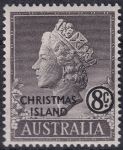Obrázek k výrobku 47964 - 1958, Vánoční ostrov, 0003, Výplatní známka: Královna Alžběta II. ✶✶