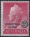 Obrázek k výrobku 47966 - 1958, Vánoční ostrov, 0006, Výplatní známka: Královna Alžběta II. ✶✶