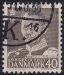 Obrázek k výrobku 48166 - 1950, Dánsko, 307, Výplatní známka: Král Frederik IX. ⊙ 