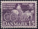 Obrázek k výrobku 48190 - 1951, Dánsko, 326, 100 let dánských poštovních známek ⊙
