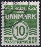 Obrázek k výrobku 48192 - 1938, Dánsko, 244y, Výplatní známka: Vlnky ⊙ 