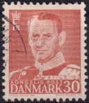 Obrázek k výrobku 48200 - 1952, Dánsko, 334, Výplatní známka: Král Frederik IX. ⊙ 