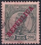 Obrázek k výrobku 48238 - 1895, Svatý Tomáš a Princův ostrov, 0032C, Výplatní známka: Král Karel I. ⊙