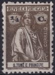 Obrázek k výrobku 48239 - 1912, Svatý Tomáš a Princův ostrov, 0119, Výplatní známka: Král Manuel ⊙