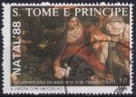 Obrázek k výrobku 48290 - 1988, Svatý Tomáš a Princův ostrov, 1088, Vánoce: Malířství - Matka s dítětem od Tiziana ⊙