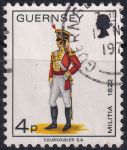 Obrázek k výrobku 48338 - 1974, Guernsey, 0099, Výplatní známka: Vojenské uniformy - Poddůstojník ⊙ 