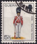 Obrázek k výrobku 48339 - 1974, Guernsey, 0100, Výplatní známka: Vojenské uniformy - Důstojník ⊙ 